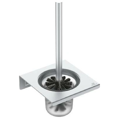 Ideal Standard ALU+ WC štětka nástěnná s držákem matné sklo stříbrná BD593SI
