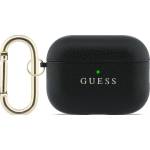 Guess Grained Classic Logo Hook кейс за AirPods Pro 3 черен (GUAP3PGUGMK)