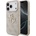 GUESS Предпазен калъф Guess PU 4G Metal Logo за iPhone 17 Pro, розов (13929)