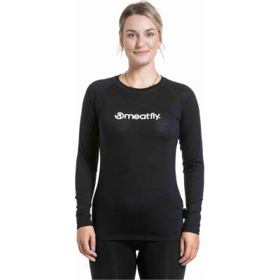 Meatfly дамска мерино тениска Lacey Black Meatfly | Cheren | ЖЕНИ | XS
