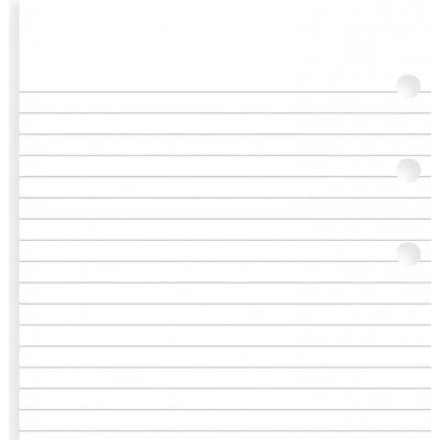Filofax poznámkový papír linkovaný bílý náplň osobních diářů 100 listů