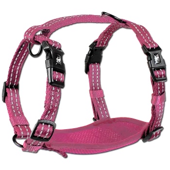 Alcott Adventure harnesses - нагръдник за куче Адвенчър, розов, размер ХS: 15 см дължина, 25-30 см шия, 38-43 см гръден кош, ширина на лентата 1 см - HSXSPK