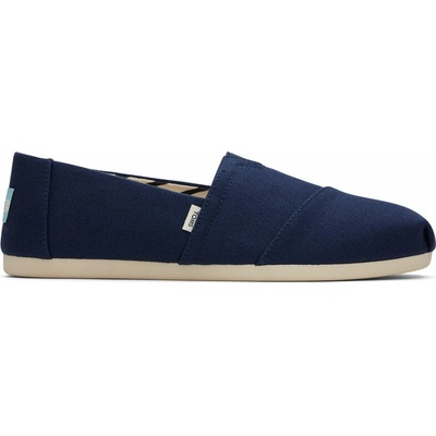 TOMS RECYCLED Dámske espadrilky COT CAN WM ALPR tmavo modrá svetlomodrá béžová