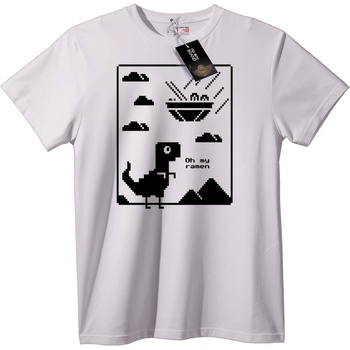 NOONEBRAND Тениска 8-Битов Раптор - L, White