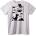 NOONEBRAND Тениска 8-Битов Раптор - L, White