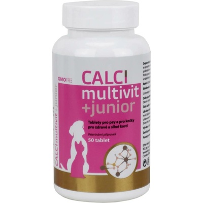 CALCImultivit+junior tablety pro psy a kočky 50 tbl