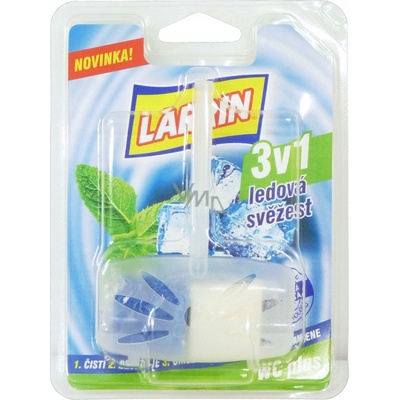 Larrin WC blok modrý/bílý komplet Ledová svěžest 40 g
