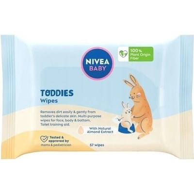NIVEA BABY Toddies vlhčené obrúsky pre deti 57 ks