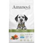 Amanova adult digestive divine rabbit - пълноценна храна за пораснали кучета от средни и едри породи с чувствително храносмилане, със Заек и тиква - 10 кг, Испания - 33208