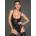 Noir Handmade F206 Women's Powerwetlook Body with Tulle Inserts XL