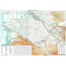 Gizi Map Turkmenistán - nástěnná mapa 99 x 69 cm Varianta: bez rámu v tubusu, Provedení: laminovaná mapa v lištách