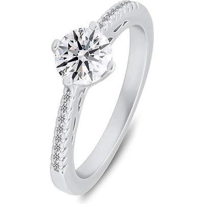 Brilio Silver Stříbrný prsten se zirkony RI134W