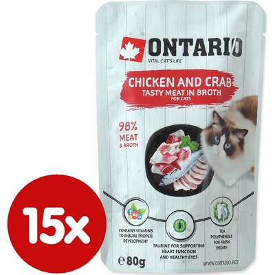 Ontario Chicken and Crab in Broth 15 x 80 g