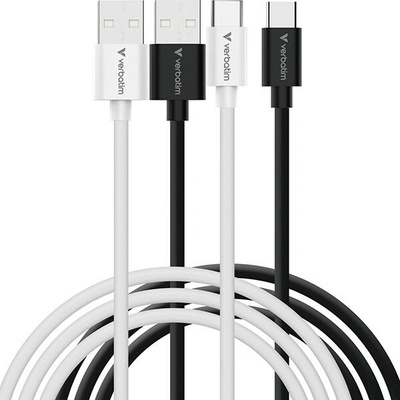 Verbatim 32393 USB USB A samec - USB C samec, 18W 1m černo-bílý