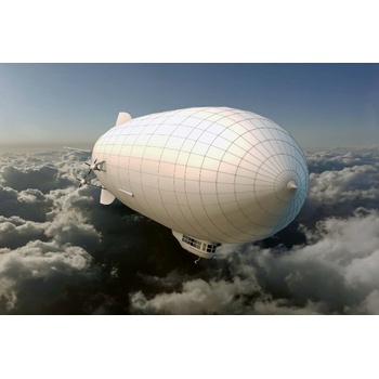 DIMEX ART s. r. o Флизелинов фототапет бял дирижабъл 375 x 250 см