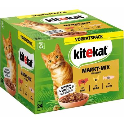 Kitekat multipack market mix v želé 24 × 85 g
