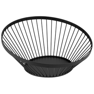 Horecano HORECANO-REN-Панер метален скосен Ø28xh13cm ЧЕРЕН (HC-39154) (0139154)