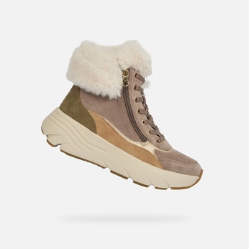 Geox Бежови дамски боти Geox Diamanta Geox | Bezhov | ЖЕНИ | 36