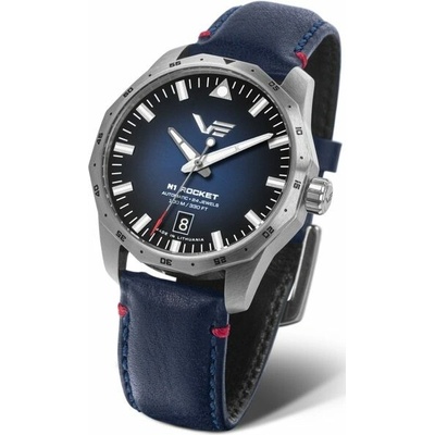 Vostok Europe NH35/125A748 - modrý kožený řemínek