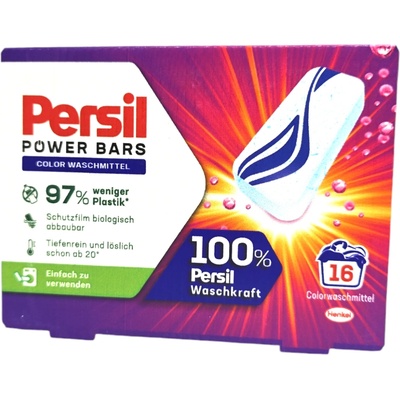 Persil таблетки за пране, Power bars, 16 броя, Цветно пране