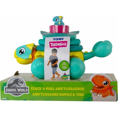 Tomy E73410 Toomies Jurassic World zostaviteľná ťahačka Ankylosaurus
