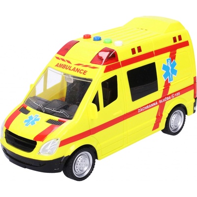 Wiky Auto Záchranka žltá s efektmi 22 cm