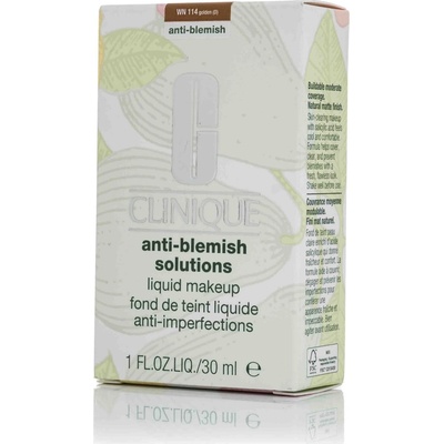 Clinique Anti-Blemish Solutions Liquid make-up krycí make-up pro mastnou pleť se sklonem k akné WN 114 Golden 30 ml