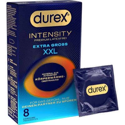 Durex Intensity XXL - безлатексен презерватив (8 бр. )