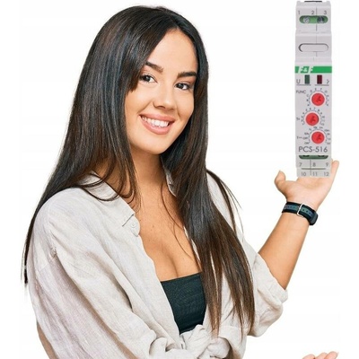 Časový relé F&F 10 funkcí 8 A 12-264 V AC/DC