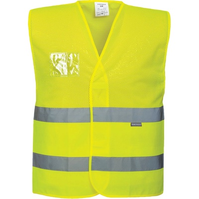 Portwest hi-vis c494 / Светлоотразителна жилетка с мрежа - hv жълта 4xl/5xl (c494yer4x/5x)