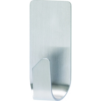 tesa® Powerstrips Voděodolný háček – nerez ocel Barva: nerezová ocel, Rozměr: 1 háček + 2 proužky velké voděodolné