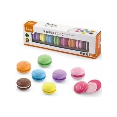 Vigan Wooden Biscuits Set of colorful macaroons Viga Toys 8pcs