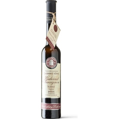 Lechovice Cabernet Sauvignon ledové 2021 0,2l sladké č.2152 U lipky červené 13,5% 0,75 l (holá láhev)