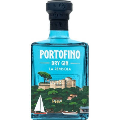 Portofino Dry Gin 43% 0,5 l (čistá fľaša)