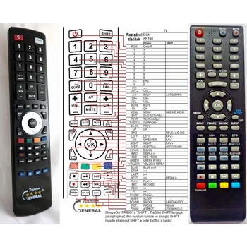GENERAL DGM AR148 - съвместимо дистанционно управление на марката General (AR148)