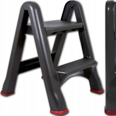 Schodíky TITAN LADDER čierny 47,0x43,5x63,0cm