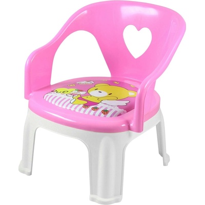 Jenifer Child-Pink2 s pískající podsedákem, plastová, 29,6 x 30 x 39 cm, světle růžová