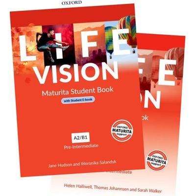 Sada – Life Vision Pre-Intermediate Student´s Book with eBook CZ + Life Vision Pre-Intermediate Workbook CZ with Online Practice Oxford University Press
