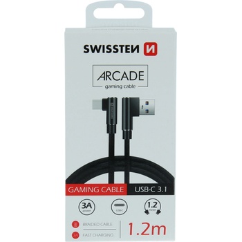 Swissten 71528000 USB USB-C, 1,2m, černý