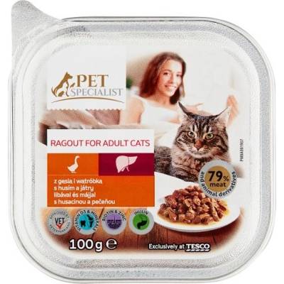 Tesco Pet Specialist Ragú s husacinou a pečeňou 100 g