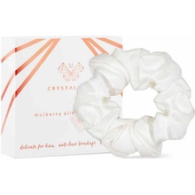 Crystallove - Silk Scrunchie - Ivory - Gumička do vlasov z prírodného hodvábu - 1ks