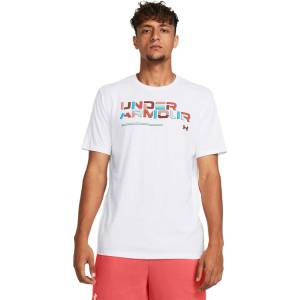Under armour Тениска UA Colorblock Wordmark SS (1382829-100)
