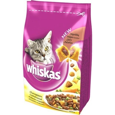 Whiskas s kuracím mäsom a pečeňou 300 g