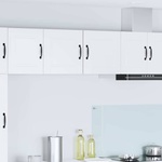 vidaXL Стенен шкаф PORTO Бял гланц 40 x 31 x 40 см Инженерна дървесина (885233)