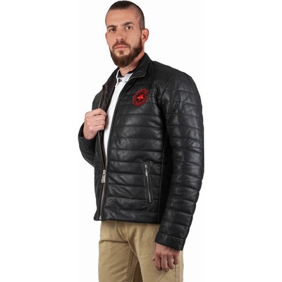 Leonardo Мъжко кожено яке - Черно 2021080 (300053_Черно)