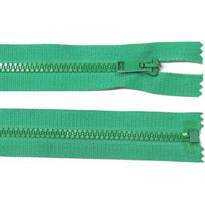 Kostěný zip no.5 rozepínací 65cm bundový color: 642 světle zelená