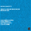 Michele Mascitti: Sonate a Violino Solo E Basso Opera Ottava CD