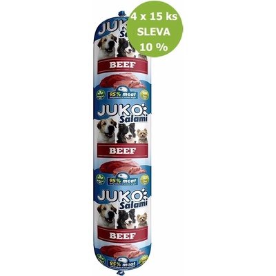 JUKO Salami Beef Hovězí 1 kg 4 x 15 ks