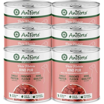 AniForte Čisté maso bez přílohy hovězí 6 x 400 g