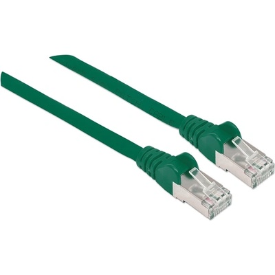 Manhattan кабел - S/FTP пач (RJ45 към RJ45, Cat7 кабел с модулен конектор Cat6A, 2 м, зелен, меден) 740845 (740845)